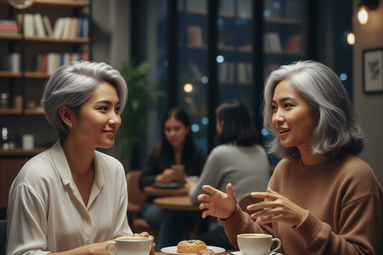 Rambut Bixie Untuk Perempuan Di Atas 50 Tahun