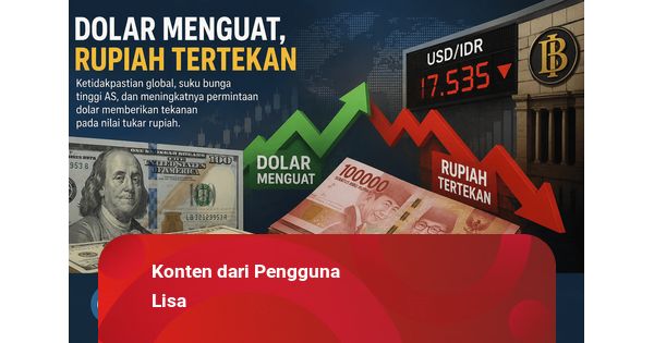 Harga Dolar Naik, Rupiah Tertekan Tengah Ketidakpastian Global