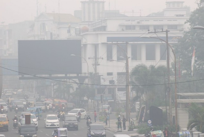 Pencemaran Udara Asap Kebakaran Hutan Menjangkau Medan